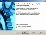 OraDump-to-MySQL screenshot